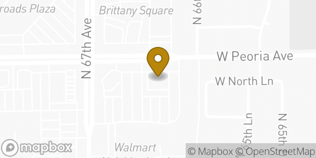 Map showing the location of Chase Bank in Glendale, AZ 85302