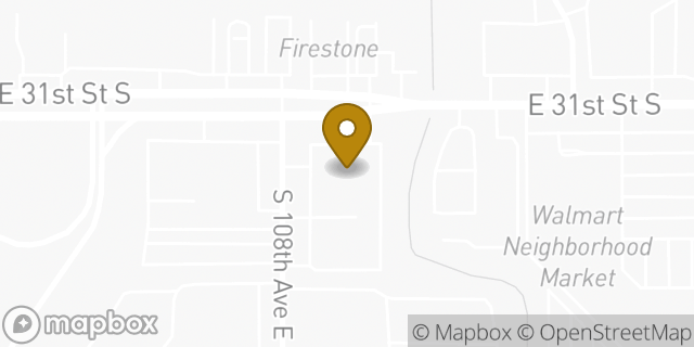 Map showing the location of Bank of America Financial Center & Drive-Thru ATM | 31st Street in Tulsa, OK 74146