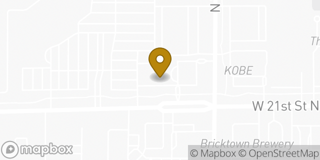Map showing the location of Papa John's Pizza in Wichita, KS 67205