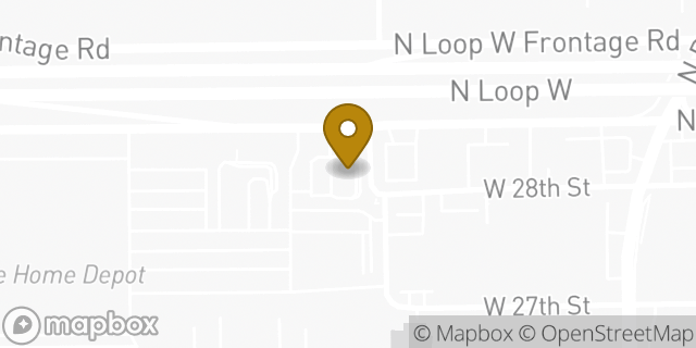 Map showing the location of Loop 610 & Brinkman in Houston, TX 77008