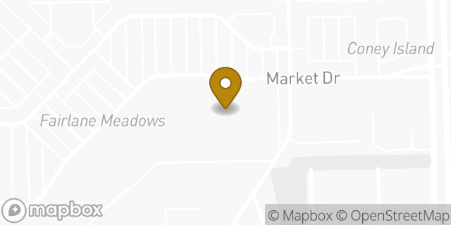Map showing the location of ATM Target in Dearborn, MI 48126