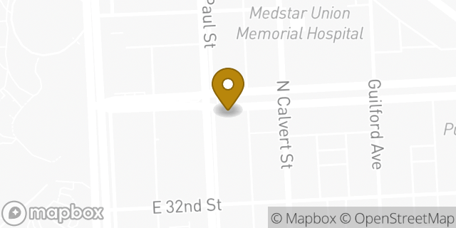 Map showing the location of Subway in Baltimore, MD 21218