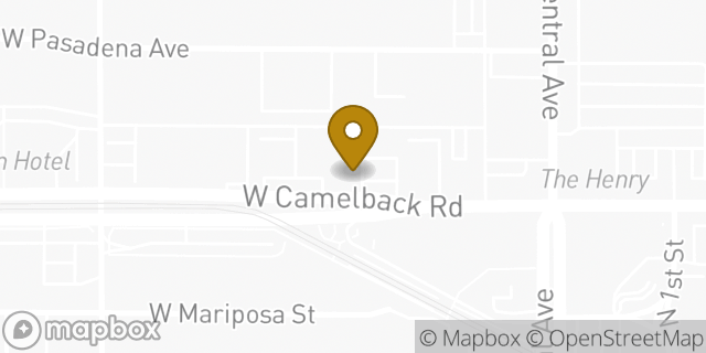 Map showing the location of The UPS Store in Phoenix, AZ 85013