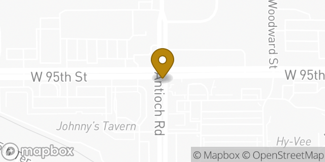 Map showing the location of ATM Walgreens in Overland Park, KS
