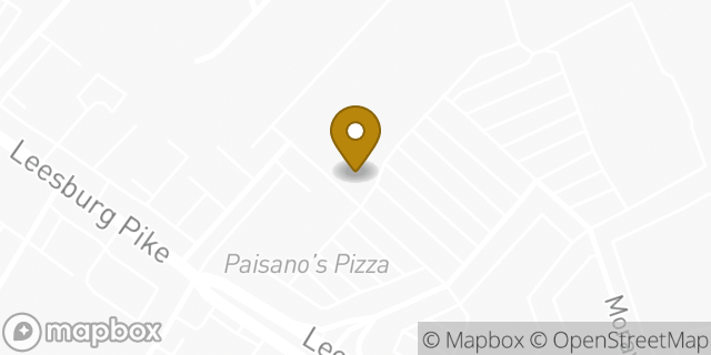 Map showing the location of Amazon Locker - Solidity in Baileys Crossroads, VA 22041