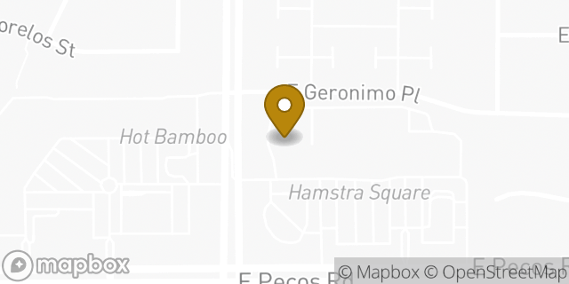 Map showing the location of Subway in Chandler, AZ 85225
