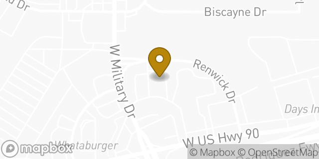 Map showing the location of Amazon Locker - Tile in San Antonio, TX 78227