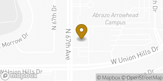 Map showing the location of Walgreens in Glendale, AZ 85308