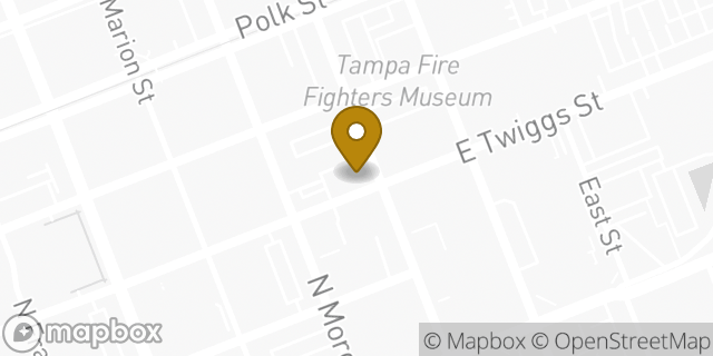 Map showing the location of Subway in Tampa, FL 33602