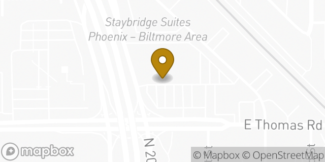 Map showing the location of Amazon Locker - Wrong in Phoenix, AZ 85016