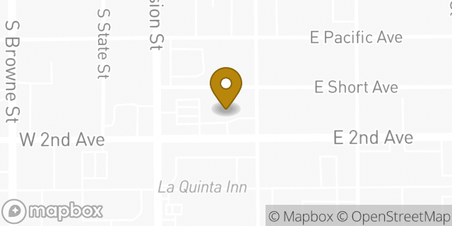 Map showing the location of 7-Eleven Fuel in Spokane, WA 99202