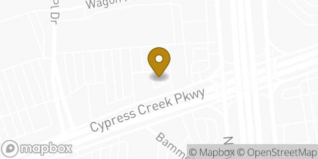 Map showing the location of Bank of America Drive-Thru ATM | Cypress Station in Houston, TX 77090