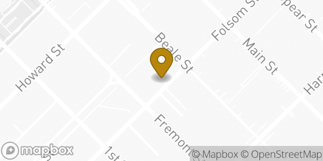 Map showing the location of Bank of America Financial Center & Walk-Up ATM | Fremont and Folsom in San Francisco, CA 94105