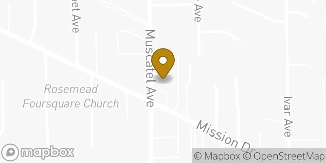 Map showing the location of Amazon Locker - Taiko in Rosemead, CA 91770
