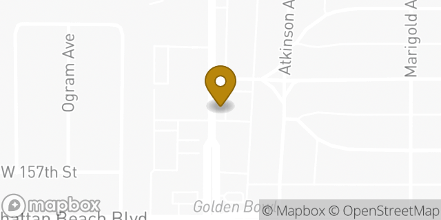 Map showing the location of Metro Los Angeles Church of Christ in Gardena, CA 90249