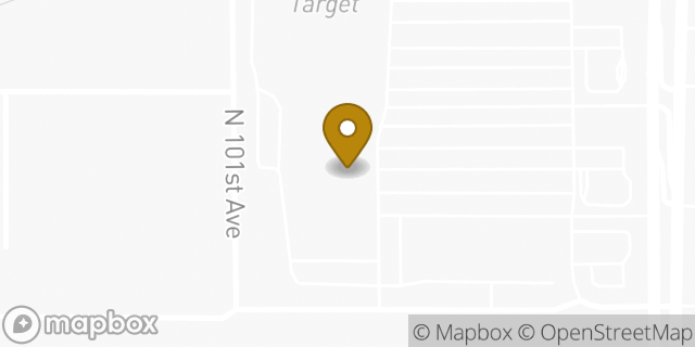 Map showing the location of Marshalls in Peoria, AZ 85383