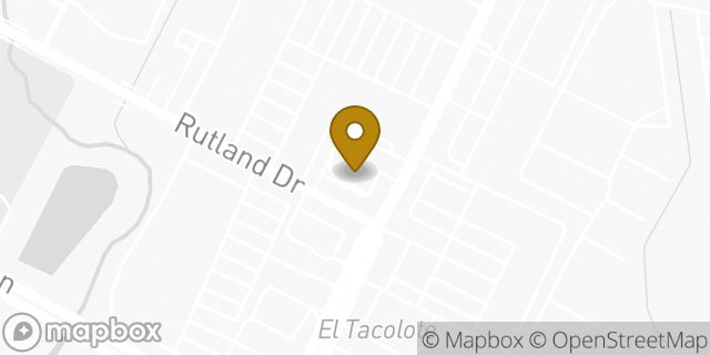 Map showing the location of Lamar & Rutland in Austin, TX 78753