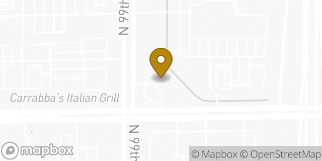 Map showing the location of Dunkin' in Phoenix, AZ 85037