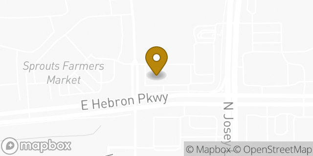 Map showing the location of Chase Mortgage in Carrollton, TX 75010