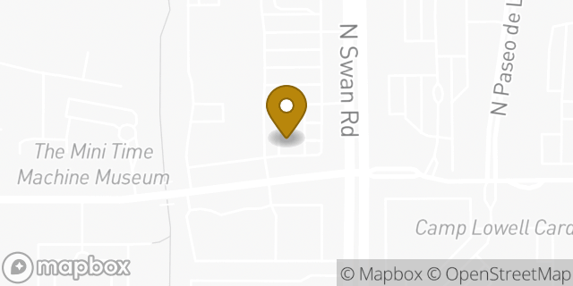 Map showing the location of Amazon Locker - Detective in Tucson, AZ 85712