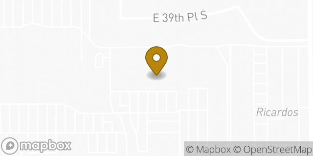 Map showing the location of Planet Fitness in Tulsa, OK 74135