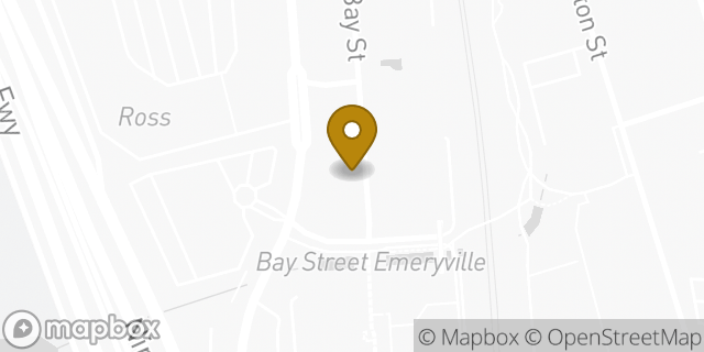 Map showing the location of Levi's Store in Emeryville, CA 94608