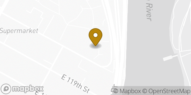 Map showing the location of Amazon Locker - Dave in New York, NY 10035