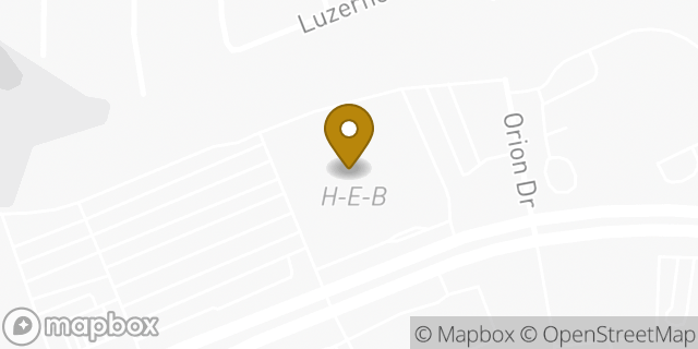 Map showing the location of H-E-B in McKinney, TX 75070