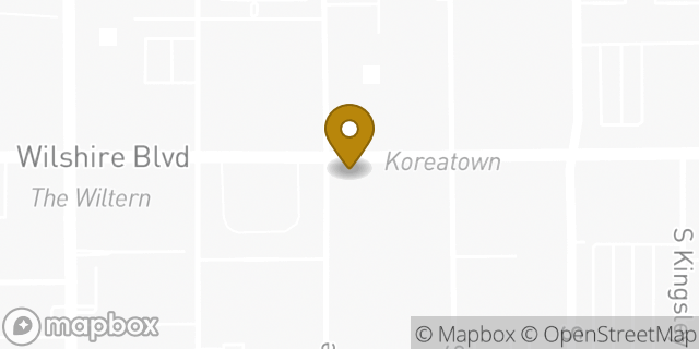 Map showing the location of Starbucks in Los Angeles, CA 90010