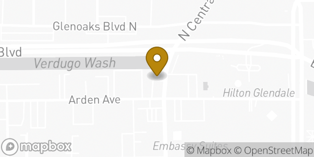 Map showing the location of ATM 7ELEVEN-FCTI in Glendale, CA 91203