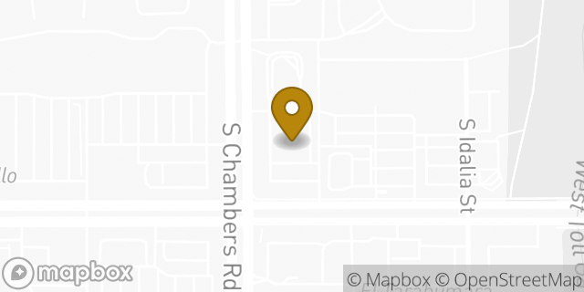 Map showing the location of ATM Walgreens in Aurora, CO 80017