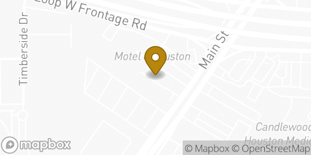 Map showing the location of Russell and Smith Ford in Houston, TX 77025