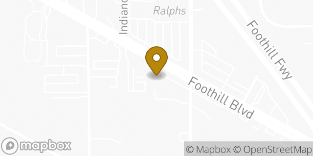 Map showing the location of Subway in La Canada Flintridge, CA 91011