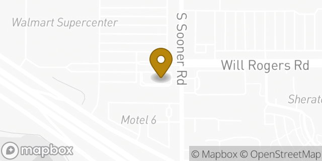 Map showing the location of Starbucks in Del City, OK 73115