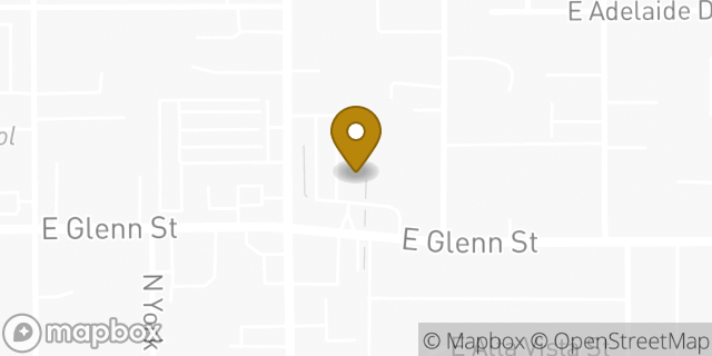 Map showing the location of Amazon Locker - Leland in Tucson, AZ 85719