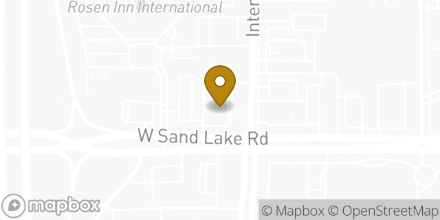 Map showing the location of McDonald's in Orlando, FL 32819