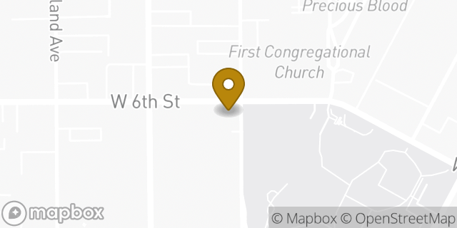 Map showing the location of Starbucks in Los Angeles, CA 90020