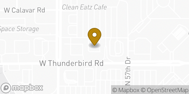 Map showing the location of Chipotle Mexican Grill in Glendale, AZ 85306