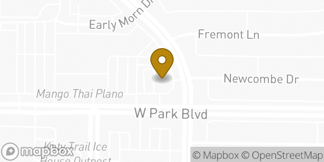 Map showing the location of 7-Eleven in Plano, TX 75093