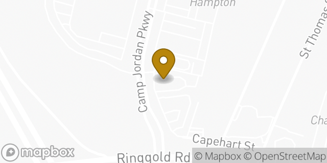 Map showing the location of Starbucks in East Ridge, TN 37412