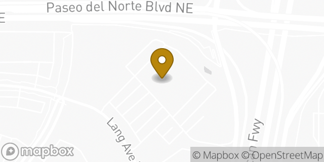 Map showing the location of Bass Pro Shops in Albuquerque, NM 87109