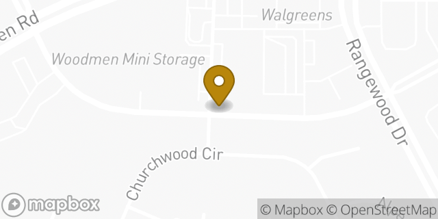 Map showing the location of Northwoods KinderCare in Colorado Springs, CO 80918