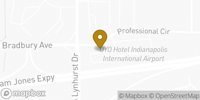 Map showing the location of Subway in Indianapolis, IN 46241