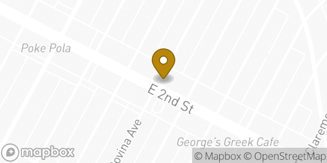 Map showing the location of Starbucks in Long Beach, CA 90803