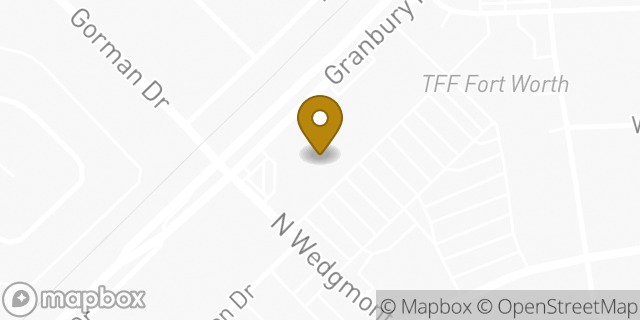 Map showing the location of Planet Fitness in Fort Worth, TX 76133