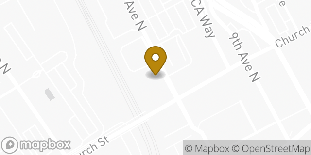 Map showing the location of Amazon Locker - Anne in Nashville, TN 37203