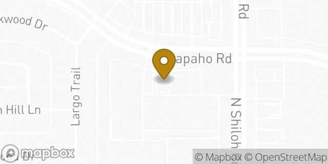Map showing the location of Starbucks in Garland, TX 75044