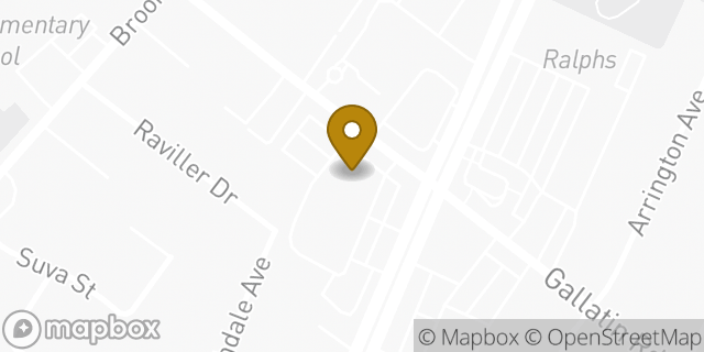 Map showing the location of Planet Fitness in Downey, CA 90240