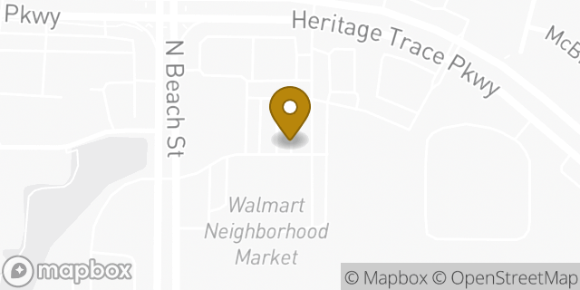 Map showing the location of Walmart Neighborhood Market in Fort Worth, TX 76244