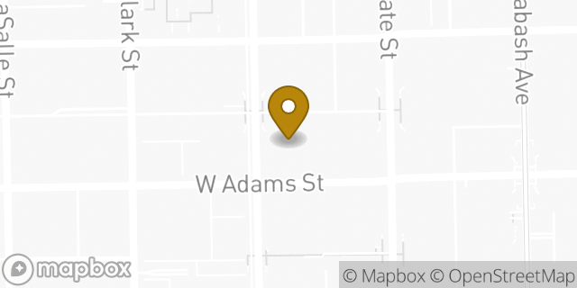 Map showing the location of Chase ATM in Chicago, IL 60603